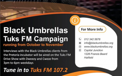 Black Umbrellas TUKS FM Campaign