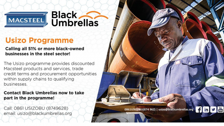 Calling all 51% or more black-owned SMEs in the steel sector to join the Usizo Programme