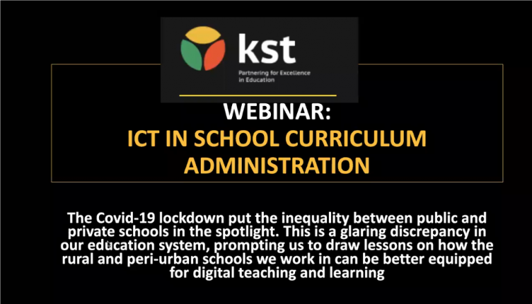 KST ICT webinar unpacks better tools for digital teaching and learning