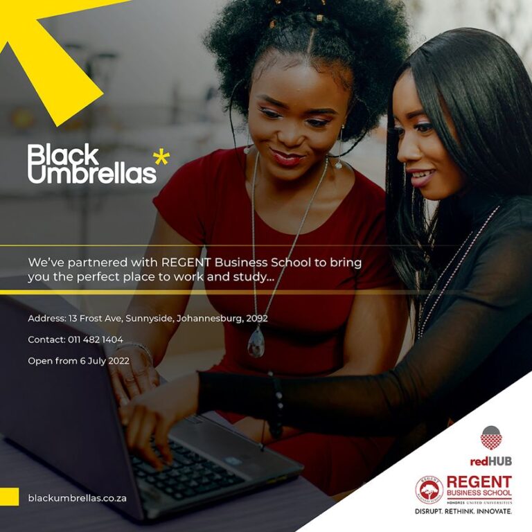 Black Umbrellas partners with Regent Business School